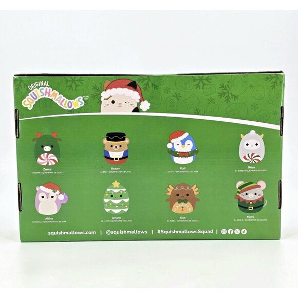 Squishmallows 4-inch Ornament Plush 8-Pack Assorted Christmas Holiday New - Picture 4 of 7